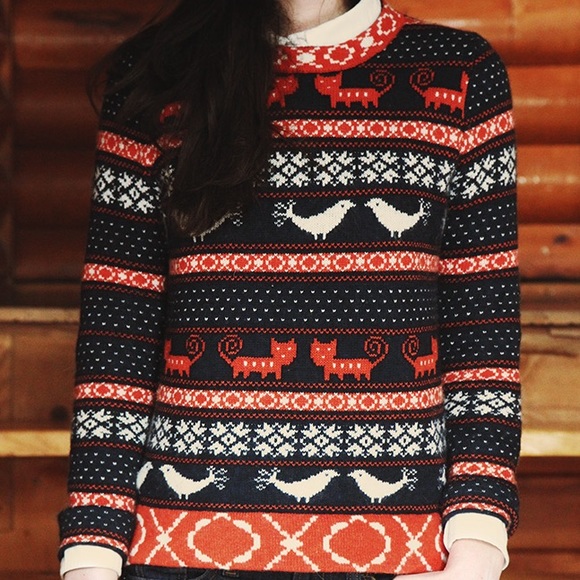 J. Crew | Sweaters | J Crew Farmyard Fair Isle Sweater Size S | Poshmark